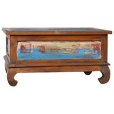 NNEVL Coffee Table 80x50x40 cm Reclaimed Teak Wood