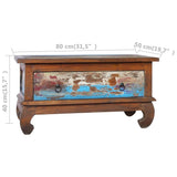 NNEVL Coffee Table 80x50x40 cm Reclaimed Teak Wood