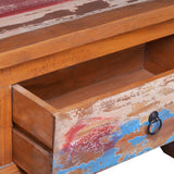 NNEVL TV Cabinet 110x35x40 cm Reclaimed Teak Wood