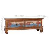 NNEVL TV Cabinet 110x35x40 cm Reclaimed Teak Wood