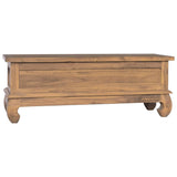 NNEVL TV Cabinet 110x35x40 cm Solid Teak Wood