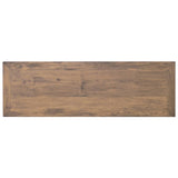 NNEVL TV Cabinet 110x35x40 cm Solid Teak Wood