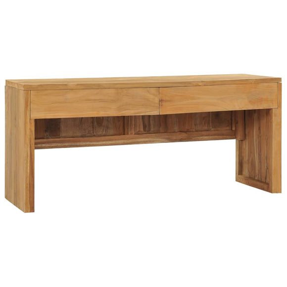 NNEVL TV Cabinet 100x35x45 cm Solid Teak Wood