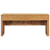 NNEVL TV Cabinet 100x35x45 cm Solid Teak Wood
