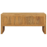 NNEVL TV Cabinet 100x35x45 cm Solid Teak Wood