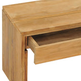 NNEVL TV Cabinet 100x35x45 cm Solid Teak Wood