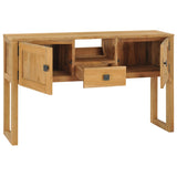 NNEVL Console Table 120x32x75 cm Solid Teak Wood