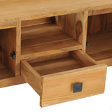 NNEVL Console Table 120x32x75 cm Solid Teak Wood