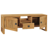 NNEVL TV Cabinet 120x32x45 cm Solid Teak Wood