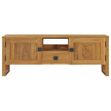 NNEVL TV Cabinet 120x32x45 cm Solid Teak Wood