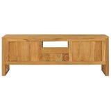 NNEVL TV Cabinet 120x32x45 cm Solid Teak Wood