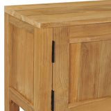 NNEVL TV Cabinet 120x32x45 cm Solid Teak Wood