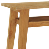 NNEVL Console Table 120x35x75 cm Solid Teak Wood
