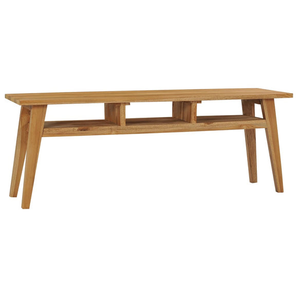NNEVL TV Cabinet 120x35x45 cm Solid Teak Wood