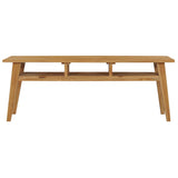 NNEVL TV Cabinet 120x35x45 cm Solid Teak Wood