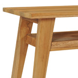 NNEVL TV Cabinet 120x35x45 cm Solid Teak Wood