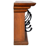 NNEVL Wall Mounted Coat Rack 70x10x20 cm Solid Teak Wood