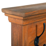 NNEVL Wall Mounted Coat Rack 100x10x20 cm Solid Teak Wood
