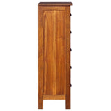 NNEVL Sideboard 45x35x110 cm Solid Teak Wood