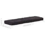 NNEVL Pallet Floor Cushions 2 pcs Cotton Black