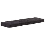 NNEVL Pallet Floor Cushions 2 pcs Cotton Black