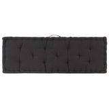 NNEVL Pallet Floor Cushions 2 pcs Cotton Black