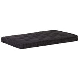NNEVL Pallet Floor Cushions 2 pcs Cotton Black
