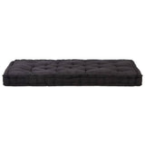 NNEVL Pallet Floor Cushions 2 pcs Cotton Black