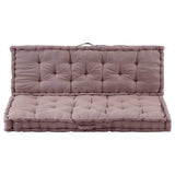 NNEVL Pallet Floor Cushions 2 pcs Cotton Taupe