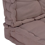 NNEVL Pallet Floor Cushions 2 pcs Cotton Taupe