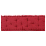 NNEVL Pallet Floor Cushions 2 pcs Cotton Burgundy