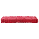 NNEVL Pallet Floor Cushions 2 pcs Cotton Burgundy