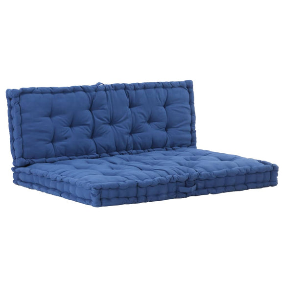NNEVL Pallet Floor Cushions 2 pcs Cotton Light Blue