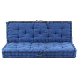NNEVL Pallet Floor Cushions 2 pcs Cotton Light Blue
