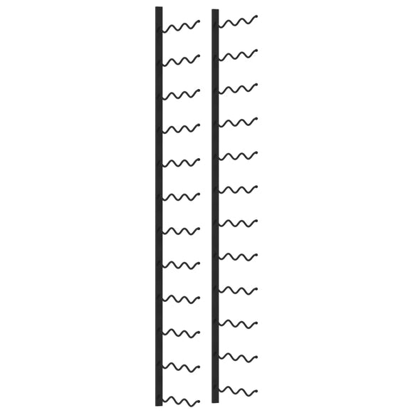 NNEVL Wall-mounted Wine Rack for 36 Bottles Black Iron