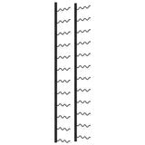 NNEVL Wall-mounted Wine Rack for 36 Bottles Black Iron