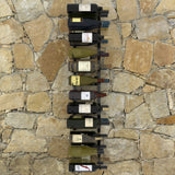 NNEVL Wall-mounted Wine Rack for 36 Bottles Black Iron