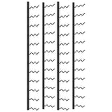 NNEVL Wall-mounted Wine Racks for 72 Bottles 2 pcs Black Iron