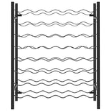 NNEVL Wine Rack for 48 Bottles Black Metal