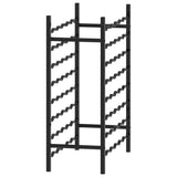 NNEVL Wine Rack for 48 Bottles Black Metal