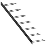 NNEVL Wall-mounted Wine Rack for 7 Bottles Black Metal