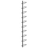 NNEVL Wall-mounted Wine Rack for 10 Bottles Black Metal