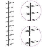 NNEVL Wall-mounted Wine Rack for 10 Bottles Black Metal