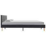 NNEVL Bed Frame Grey Fabric 183x203 cm King Size