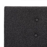 NNEVL Bed Frame Grey Fabric 183x203 cm King Size