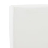 NNEVL Bed Frame with Drawers White Faux Leather 137x187 cm Double Size