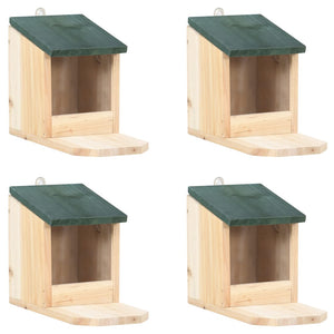 NNEVL Squirrel Houses 4 pcs Firwood