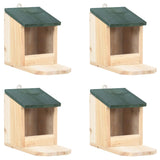 NNEVL Squirrel Houses 4 pcs Firwood