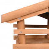 NNEVL Bird Feeder with Stand Firwood