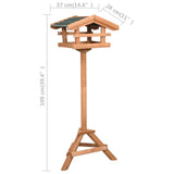NNEVL Bird Feeder with Stand Firwood